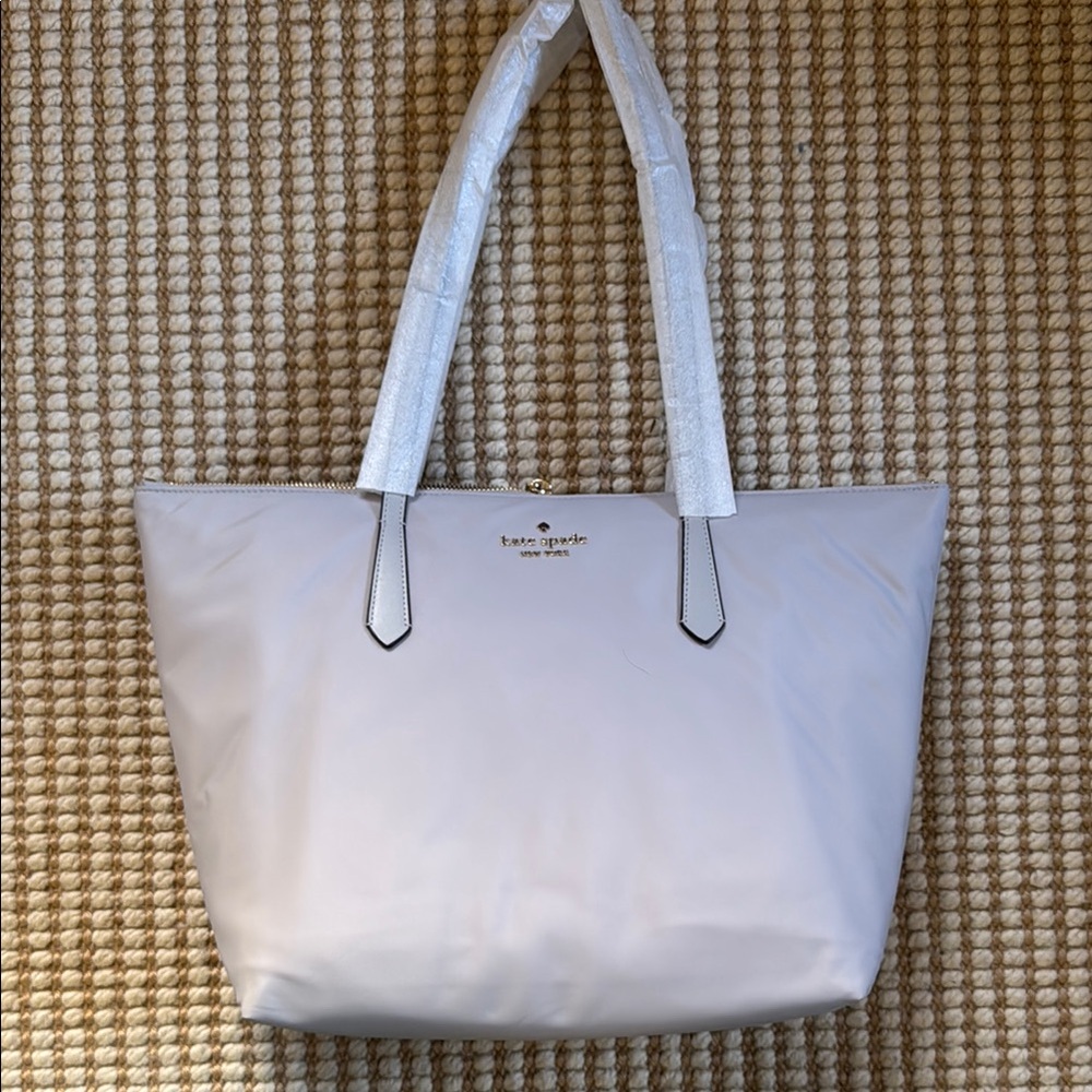 Kate Spade Cream Textured Leather Tote